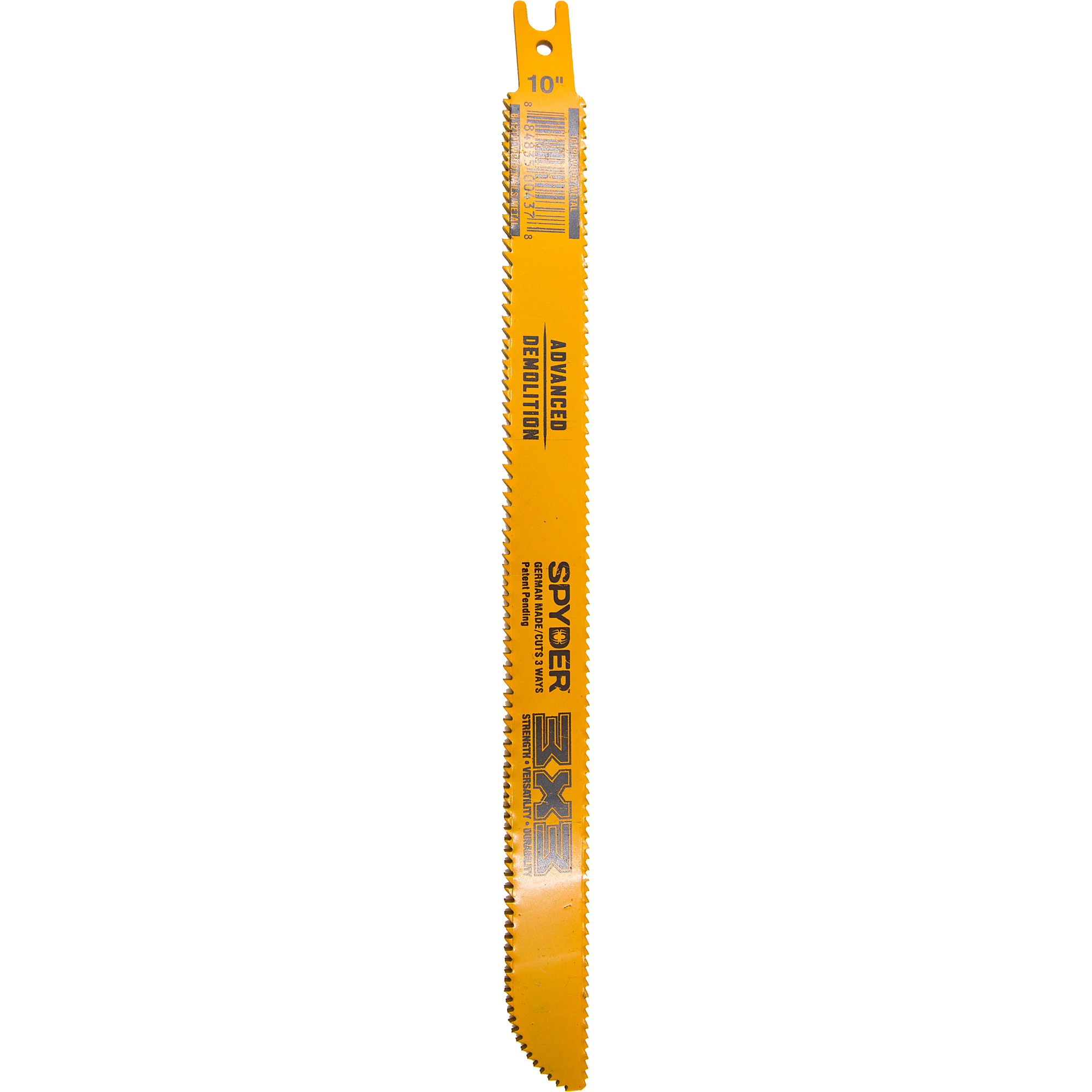 SPYDER 3X3™, 3X3 8/12 x 10 TPI - 10in. Reciprocating Saw Blade, Blade Length 10 in, Included (qty.) 1 Model# 200207